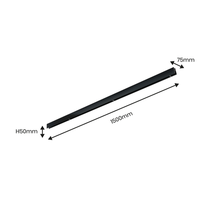 Magnetická povrchová lišta 150 cm pro LED svítidla MAGNETIC TRACK 48V Milagro