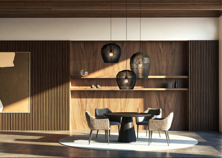 E27 Black Skandinávské závěsné stropní svítidlo HAITI M 11167 Nowodvorski