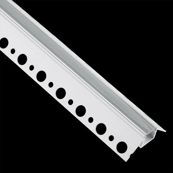 Podhledový Rohový Hliníkový Profil Typ Z pro LED do Sádrokartonových Desek, 2m + Průhledná Krytka LUMILED