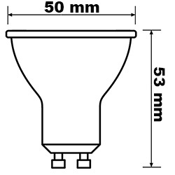 LED žárovka GU10 4,5W = 50W 350lm 4000K neutrální bílá 36° BELLALUX