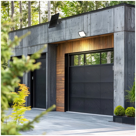 LED reflektor venkovní solární zahrada 30W 4800lm CCT 360° solární se senzorem pohybu IP65 černý Mhcs Kobi