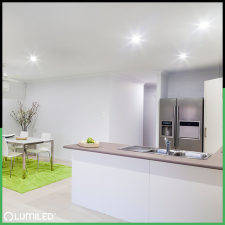 10x Žárovka LED AR111, G53 15W = 100W 1521lm 3000K 12V Teplá bílá 24° Stříbrná LUMILED