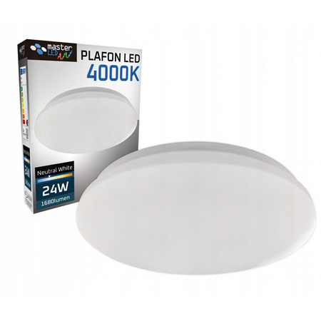 Stropní LED stropní svítidlo nástěnné svítidlo kulaté 24W 1680lm 4000K IP44