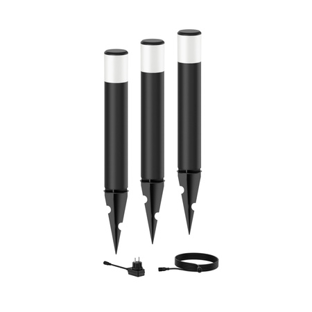 Sada 3x PHILIPS PUREX GardenLink venkovní nástěnné LED svítidlo 1,5 W 24V 2700K IP44 s pohonem