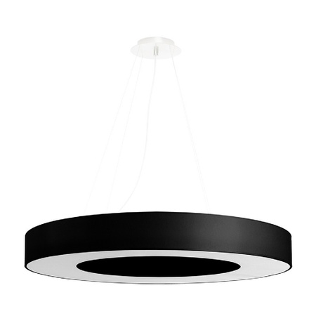 SATURNO SLIM LED závěsné svítidlo 6xE27 Lustr 70 cm černý SOLLUX