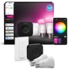 2x LED žárovka E27 A60 8,1W = 75W 1100lm CCT + RGB SMART Smart Bluetooth ZigBee White and Color Ambiance + Bridge PRO Bridge + Philips HUE Remote Controller