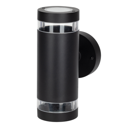 Nástěnná lampa Venkovní fasádní lampa 12W GU10 černá IP54 Rino Sanico Goldlux
