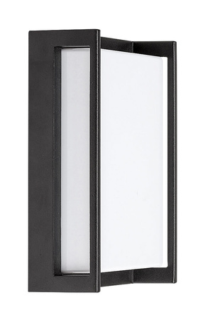 Zahradní lampa Nástěnná LED lampa GORICA E27 IP44 Obdélníková bílá a černá RABALUX