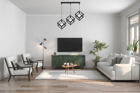 Stropní závěsné svítidlo TALUS Geometrická závěsná kostka pro LED 3x E27 LUMILED