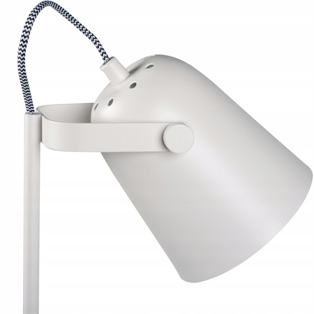 Stolní stolní lampa Školní kancelářská noční lampa Nastavitelná E27 Bílá Raibo Kanlux
