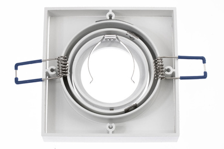 Halogenová Podhledové svítidlo GU10, TUBA SPOT Nastavitelná Čtvercová Bílá 20mm MIDI LUMILED