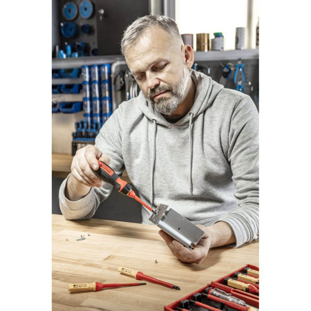 Přesné elektrické šroubováky Sada 13ks izolovaných 1000V Hoegert Technik