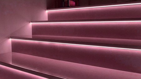 LED pásek COB 12V 45W 2400LED NEON Růžový 8mm 5m