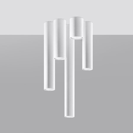 Svítidlo pro povrchovou montáž LAGOS GU10 Halogen Spot Tuba 60cm Bílá SOLLUX