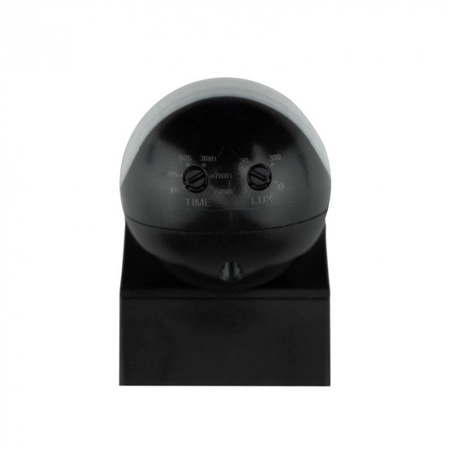 PIR senzor pohybu a soumraku IP44 pro povrchovou montáž černý 12m 180° CP Ecolight