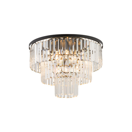 Stropní lustr 9x E14 Black Glamour CRISTAL M 7627 Nowodvorski