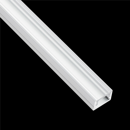 Povrchový Eloxovaný Hliníkový Profil pro LED KM33, Stříbrný 1m + Průhledná Krytka + Záslepky LUMILED