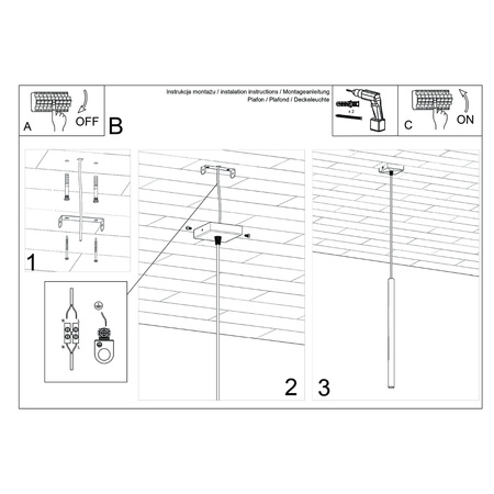 Stropní závěsné svítidlo Tuba Spot G9 Ochre Red Pastelo Ocean Green SL.1524 Sollux