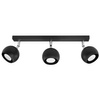 OCULARE stropní svítidlo 3xGU10 Reflektor Halogenové svítidlo Pohyblivé 45cm Černá SOLLUX