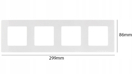 Čtyřnásobný rámeček pro vypínače a zásuvky. bílý LEGRAND NILOE