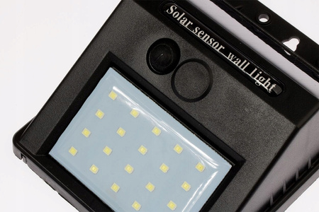 Solární LED reflektor 3W 5500-6000K Cold IP65 Black Twilight senzor