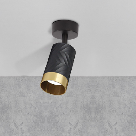 Nástěnné a stropní bodové svítidlo GU10 Black Gold ARRAS Sanico Goldlux