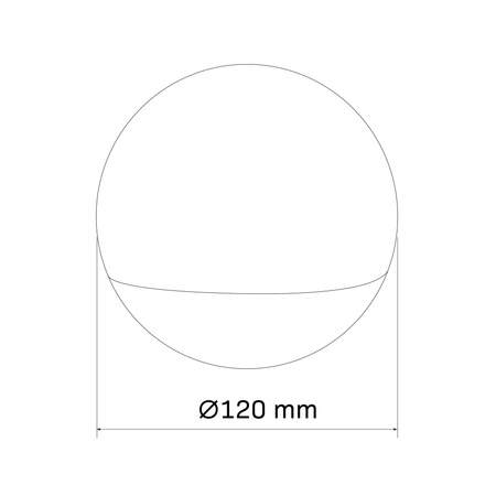 Zahradní stolní lampa LED KULA PAKO 12cm teplá bílá moderní