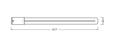 LED žárovka DULUX 2G11 18W = 36W 2070lm 3000K teplá bílá FILAMENT LEDVANCE
