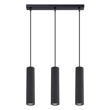 Stropní závěsné svítidlo Tuba Spot 3x GU10 Black Carbon Deep Space SL.1575 Sollux