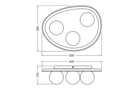 Dekorativní stropní svítidlo G9 Spot Grey Decor Ledvance