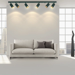 Pásové svítidlo Stropní a nástěnné LED svítidlo 6 x GU10 MARIBEL Black GOLDLUX (Polux)