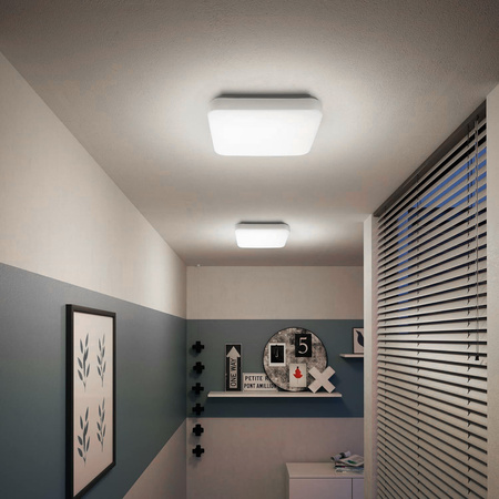 Plafond LED stropní svítidlo MAUVE 12W 4000K 26cm Square PHILIPS s povrchovou montáží