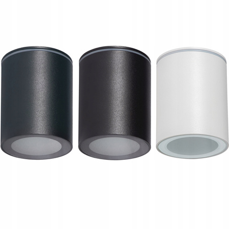 Stropní svítidlo Spot Tuba LED Halogen GU10 Round Graphite IP65 Aqilo Kanlux