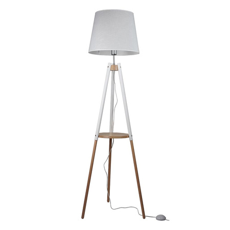 VAIO WHITE Stojací stojací lampa bílá dřevěná skandinávská E27 698 TK Lighting