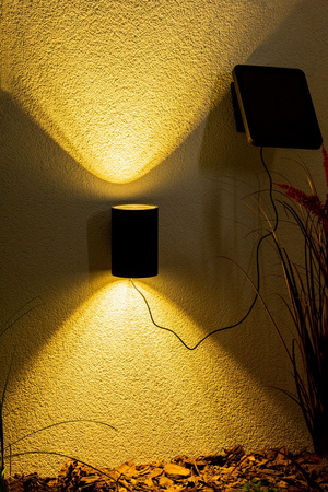 Nástěnné svítidlo LED Solar Garden Lamp Facade 3000K IP44 Up Down Twilight Sensor