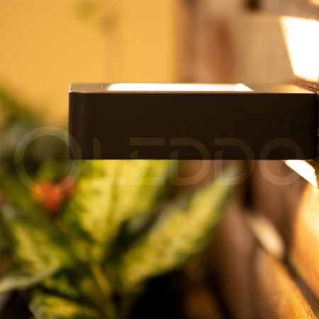 Svítidlo zahradní lampa FASÁDNÍ STĚNOVÁ LED lampa 6W Malta černá