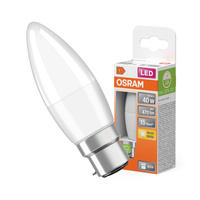 LED žárovka B37 Candle B22d 4,9W = 40W 470lm 2700K Warm 200° STAR CLASSIC Osram