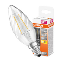 LED žárovka E14 BW35 2.5W = 25W 250lm 2700K Teplá bílá 300° vlákno OSRAM STAR