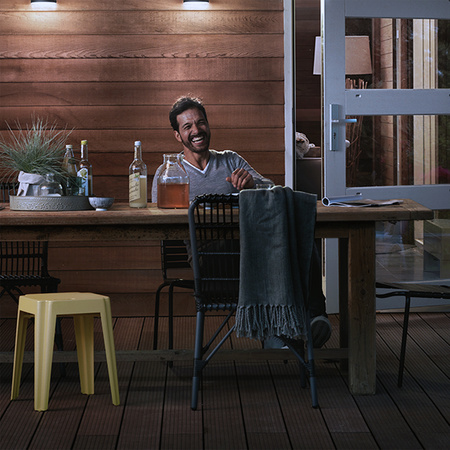 Reflektor LED 20W 2050lm 5000K IP65 se senzorem pohybu a soumraku Black Lois Philips