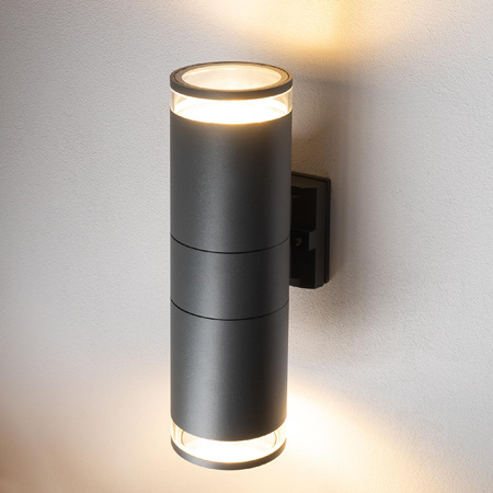 Venkovní zahradní lampa E27 grafitová Povrchová montáž E27 grafitová Vodotěsná IP44 Moderní ROCK PRO 10688 Nowodvorski