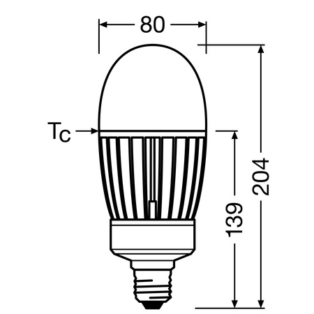 LED žárovka HQL E40 41W = 125W 6000lm 4000K neutrální bílá LEDVANCE