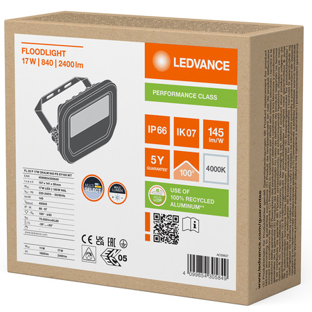 LED reflektor 17W 2400lm 4000K IP66 bílý LEDVANCE reflektor