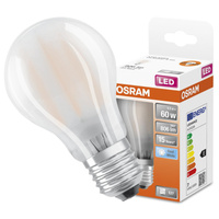LED žárovka E27 A60 7W = 60W 806lm 4000K Neutrální bila 300° vlákno OSRAM STAR