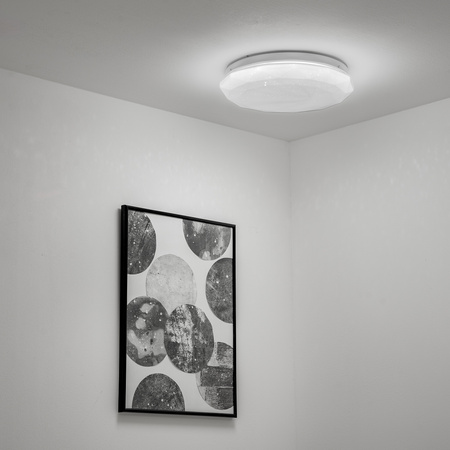LED plafon pro povrchovou montáž 18W IP44 Round GLORY 2 Diamond 33cm LUMILED