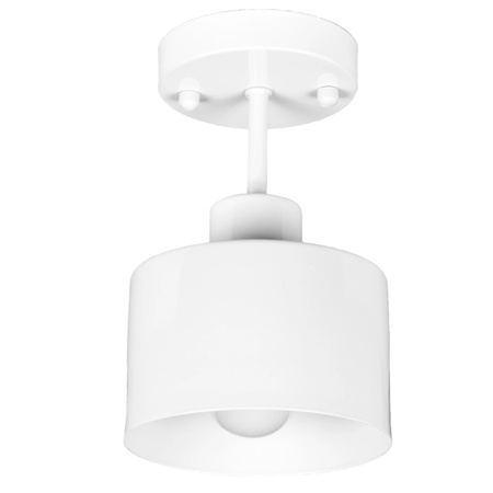 Stropní závěsné svítidlo se stínidlem 1x E27 White Loft style Retro Metal
