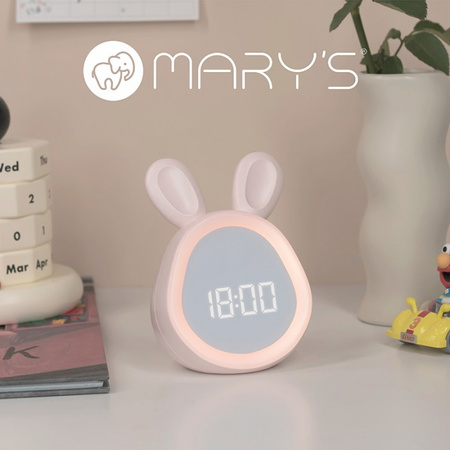 Dětský budík růžový USB dobíjecí 1200mAh MARY'S BEAR