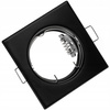 Halogenová Podhledové svítidlo GU10, MR16 Stálá Čtvercová Černá Plech PAVO LUMILED