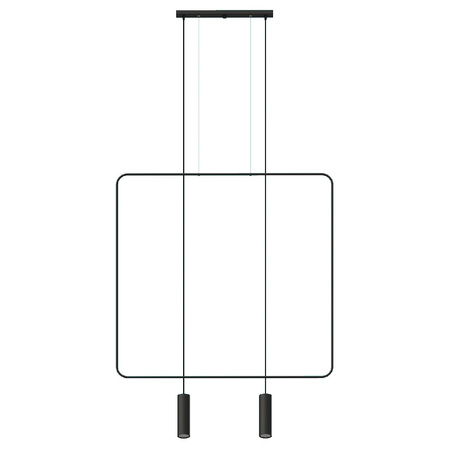 LED závěsné stropní svítidlo RANA 2xGU10 černé SOLLUX