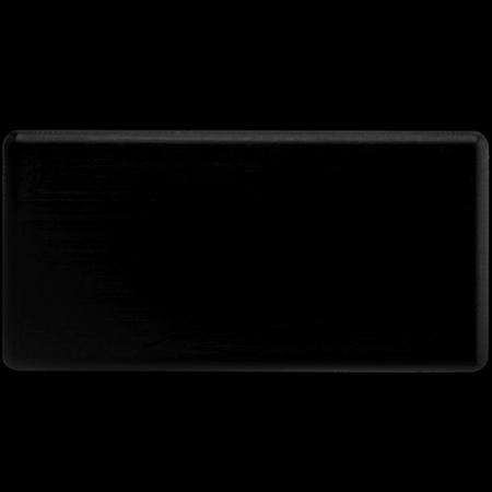 Záslepka pro Povrchový Profil MINI, Plná Černá Plastová LUMILED