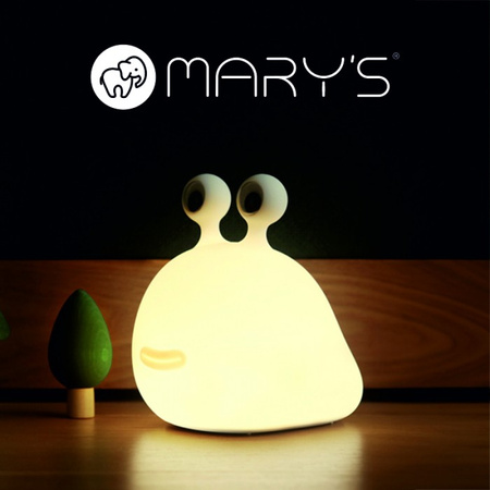 Dětské LED noční světlo 0,6W 2800K teplé USB dobíjecí 1200mAh bílé MARY'S Snail